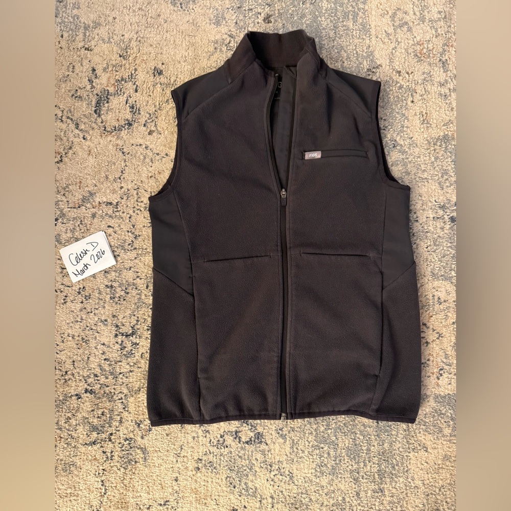 Figs scrubs fleece vest